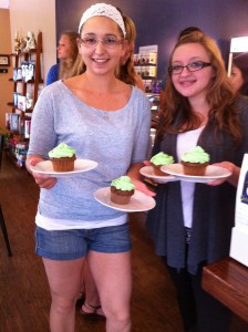 Allie GIlbert's coconut lime cupcakes at Cafe Firefly
