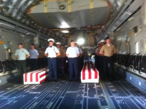 Soldiers Remains return to Hickam AFB Honolulu
